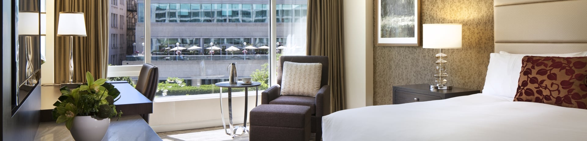 image of guestroom with city view from Deluxe guestroom
