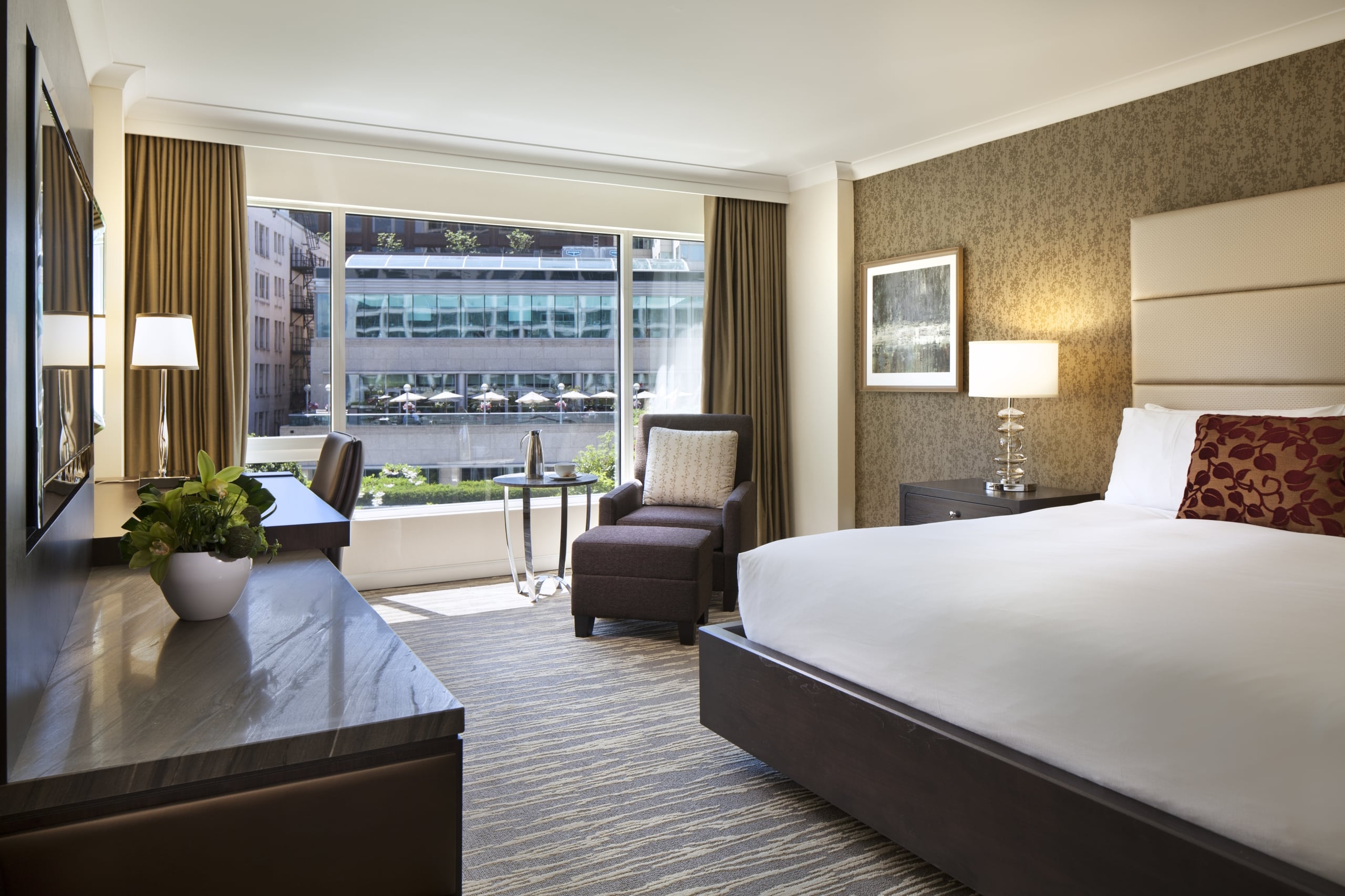 image of guestroom with city view from Deluxe guestroom
