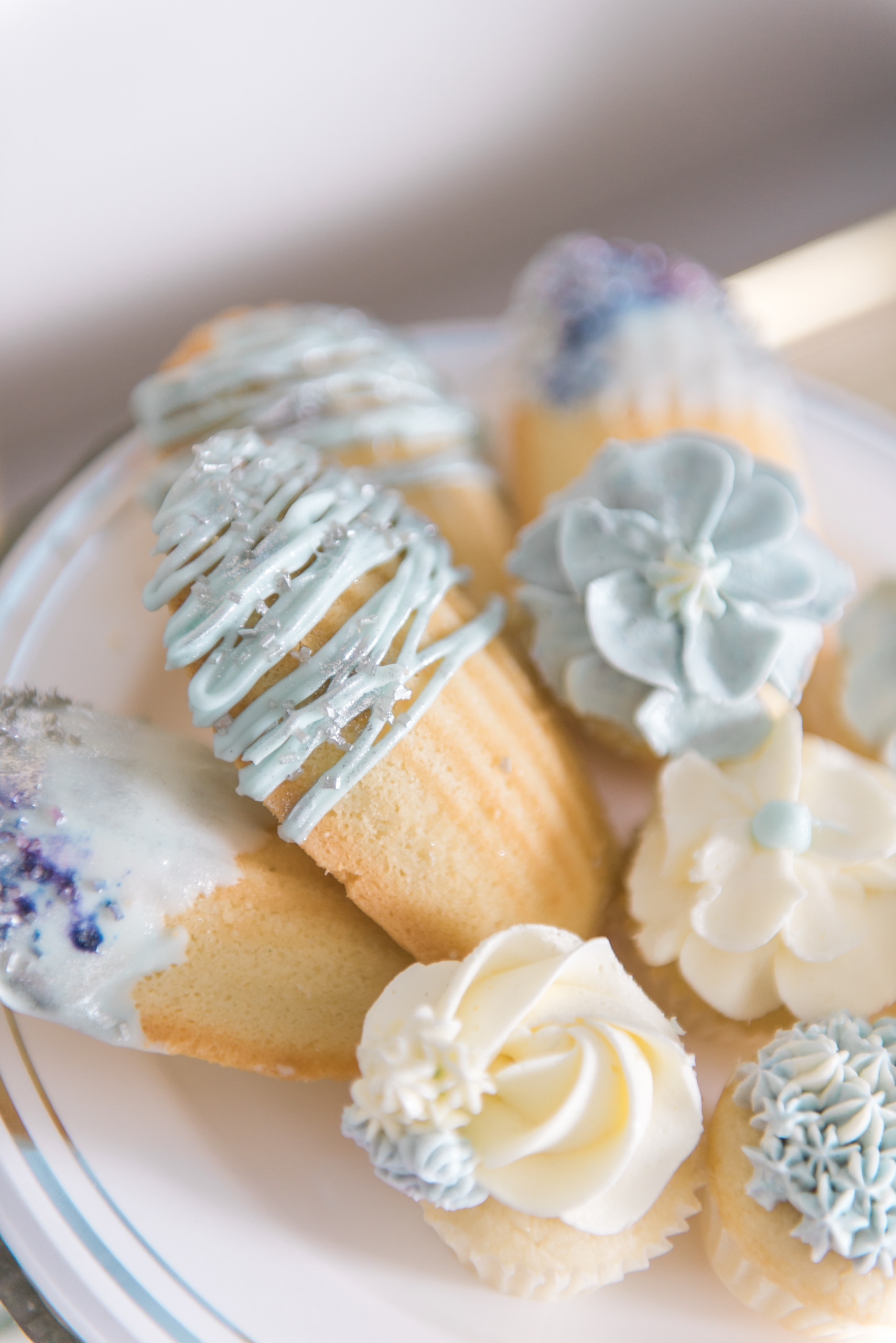 A selection of cookies on a plate