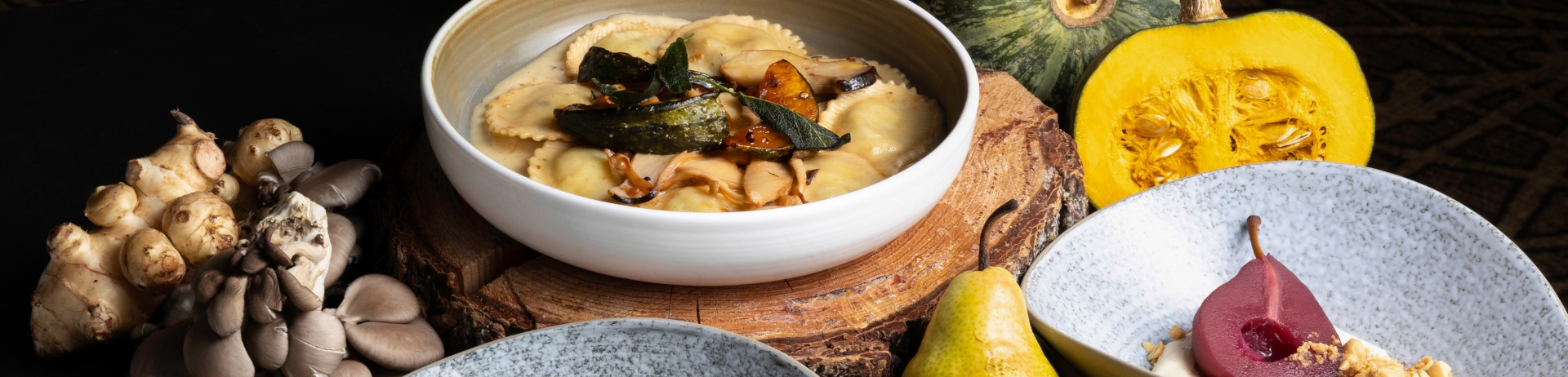 A series of Province-to-Plate dishes on a dark background.