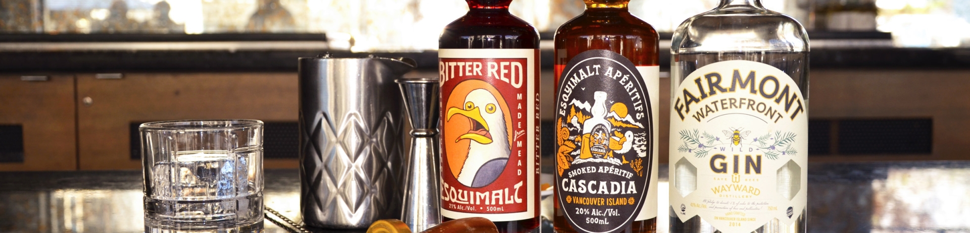 local BC spirits and ingredients for ARC's Signagture Negron-EH cocktail